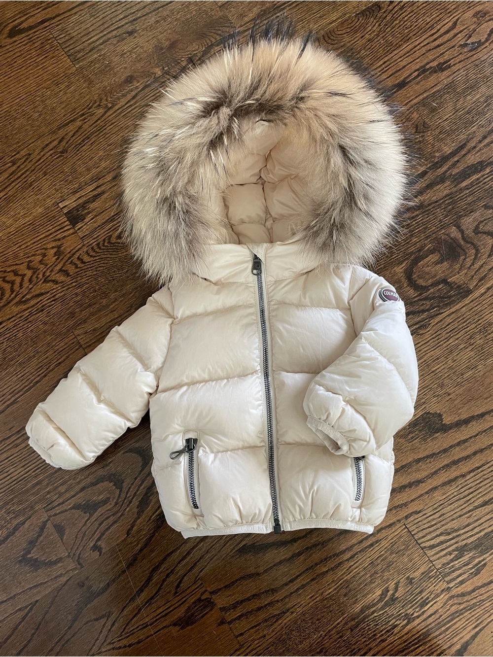 Colmar baby down jacket. Size 9M. One flaw- see details and photo